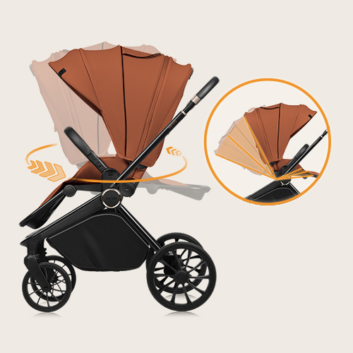 Lionelo Mika Plus Brown Rust — Buggy